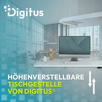 DIGITUS® – Höhenverstellbare Tischgestelle